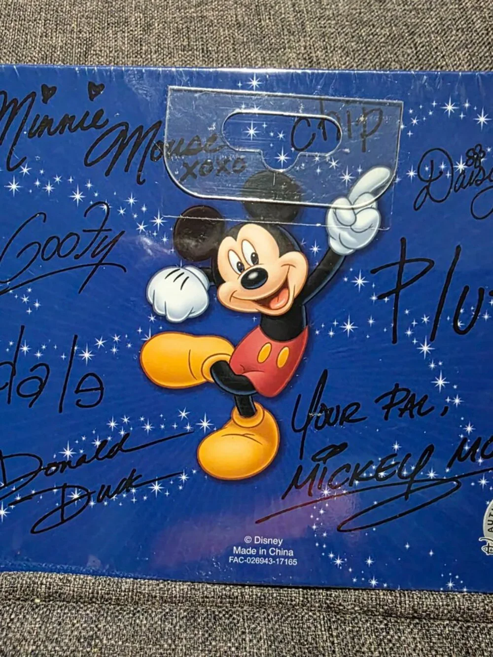 Sealed Walt Disney World Official Autograph Book with classic characters.